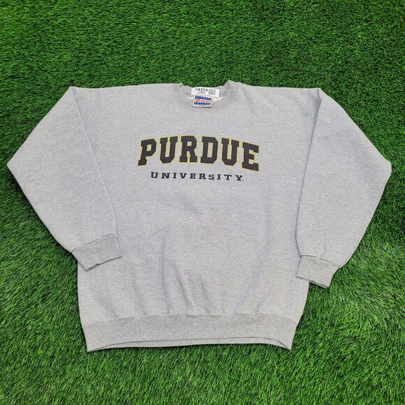Vintage Purdue University Sweatshirt Womens Large 21x25 Gray - Picture 1 of 12